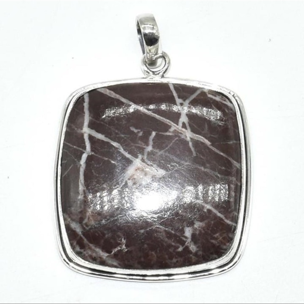 Sterling Silver Gem Stone 26.1 Carats Hand Made Pendant